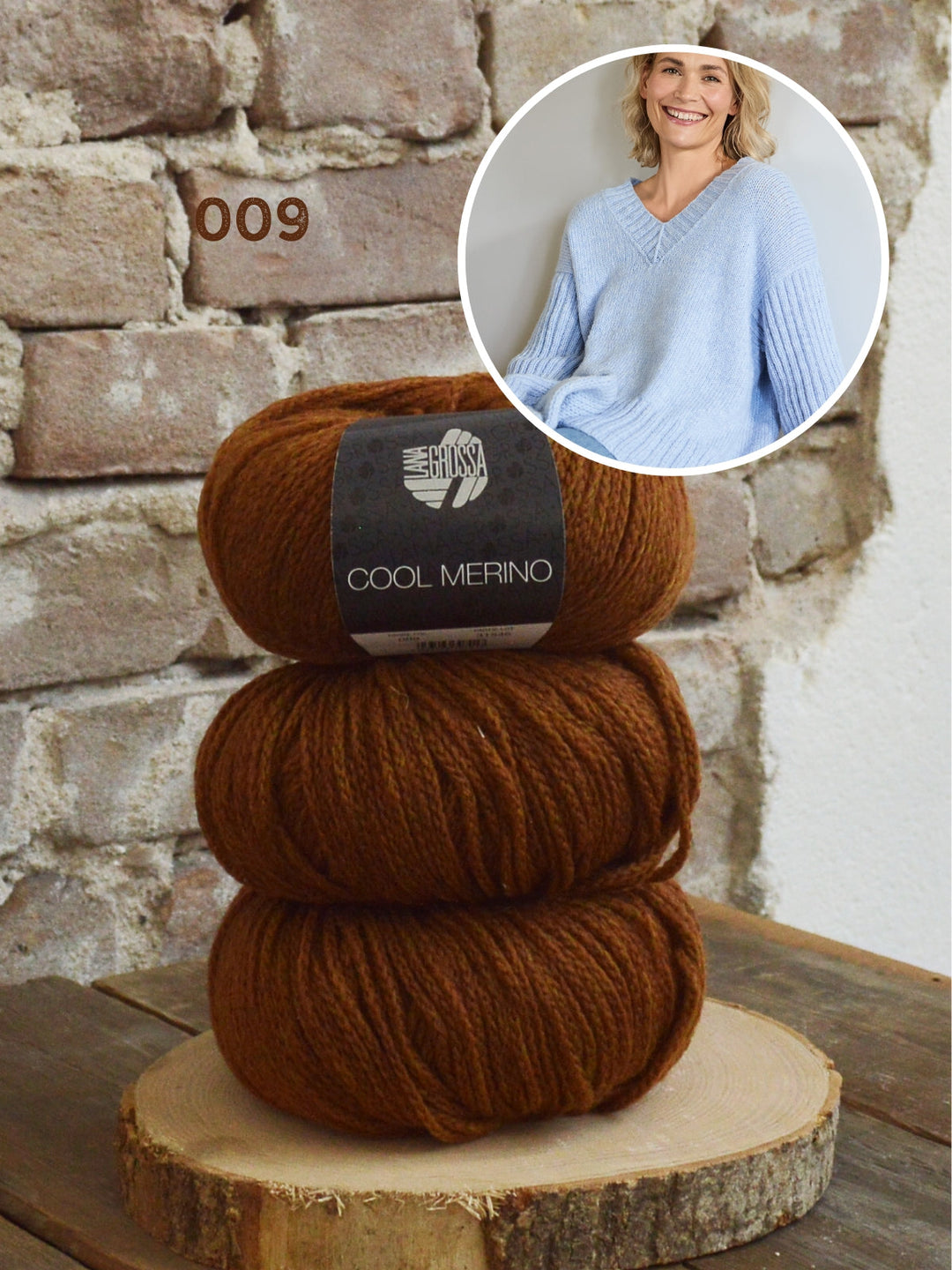 Strickpaket Cool Merino V-Pullover