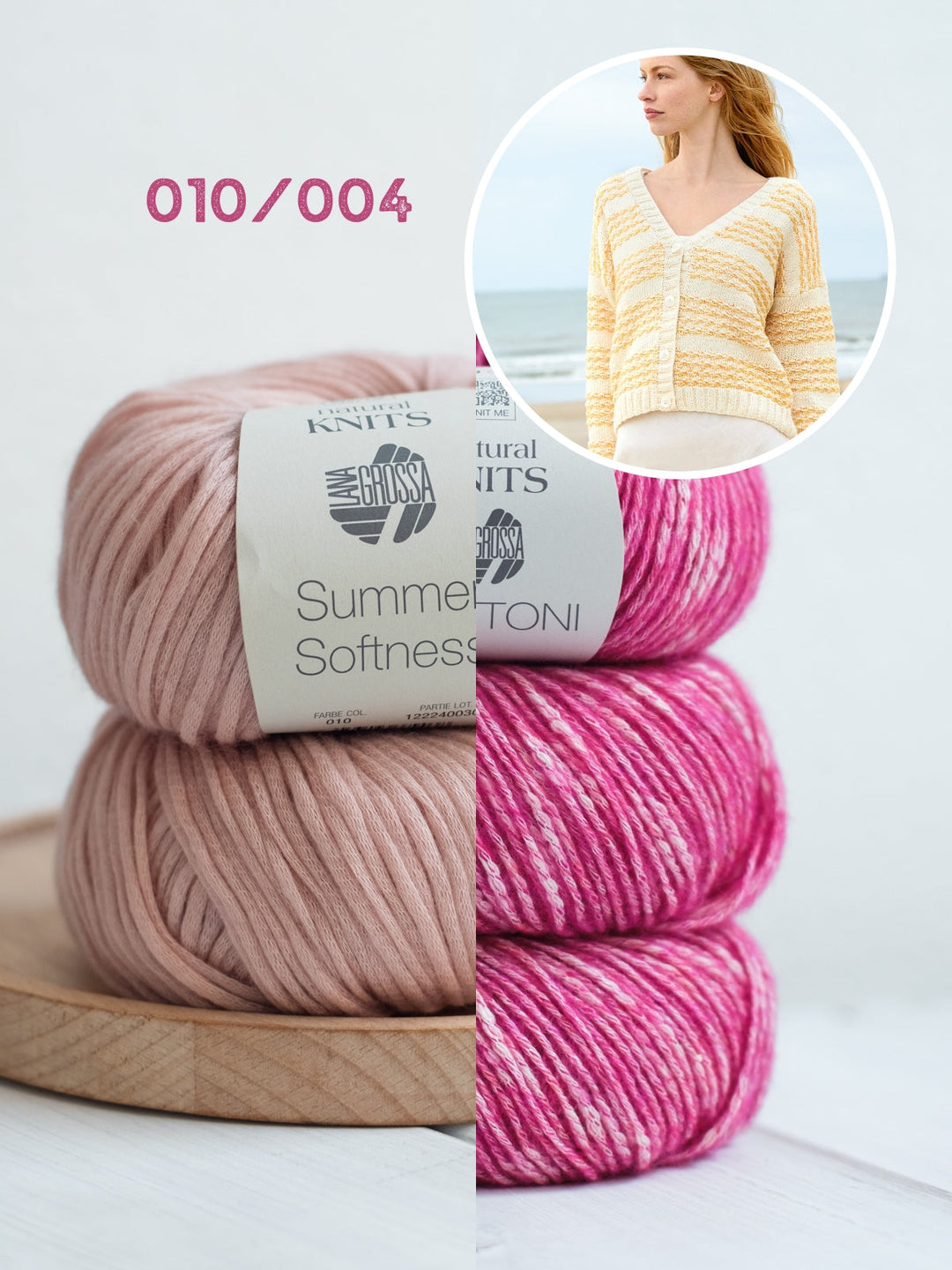 Strickpaket Summer Softness Bottoni Streifenjacke