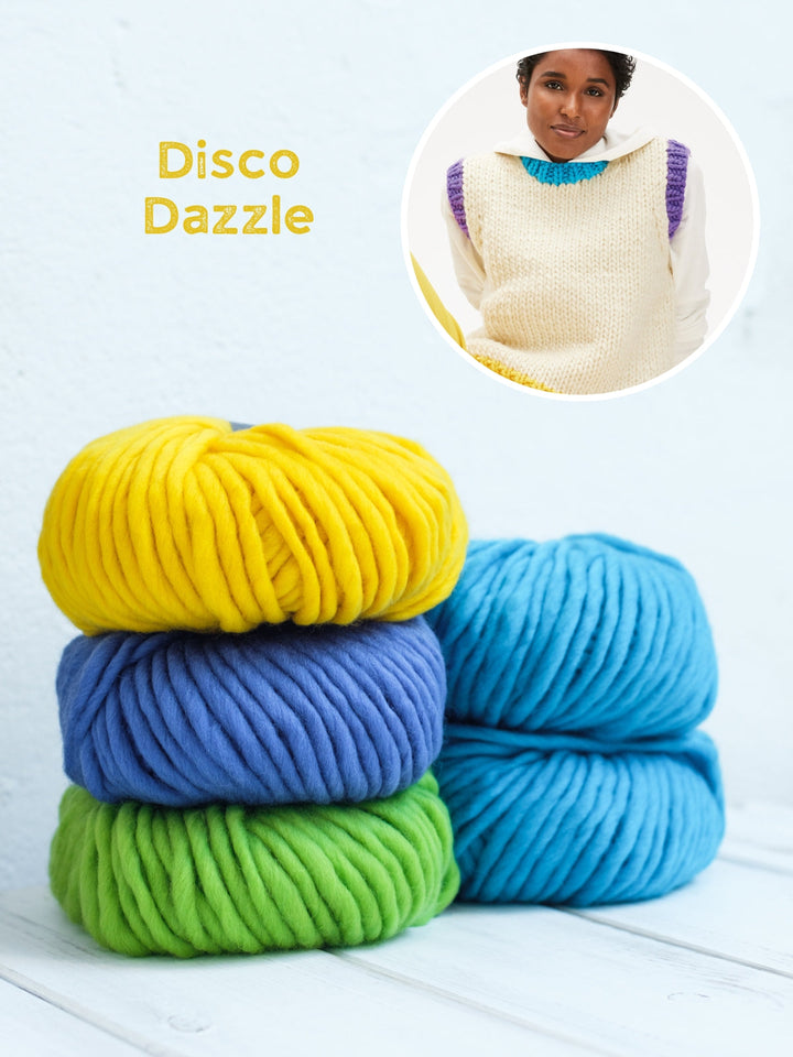 Strickpaket Confetti Colorblock Pullunder