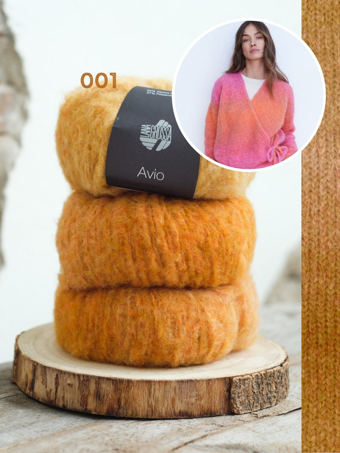 Strickpaket Avio Wickeljacke