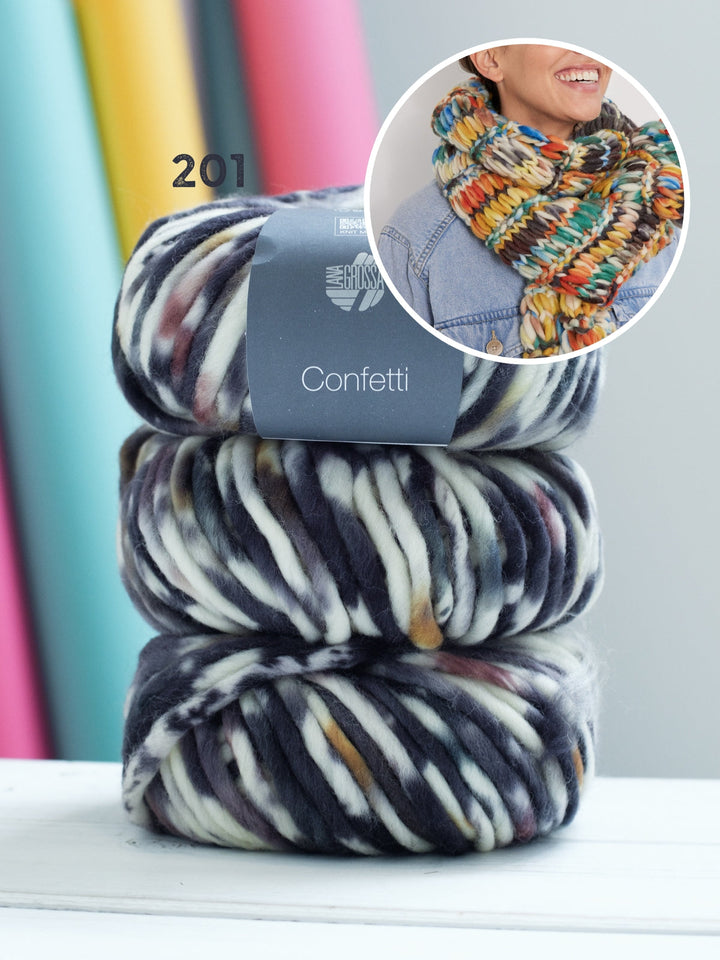 Strickpaket Confetti Schal