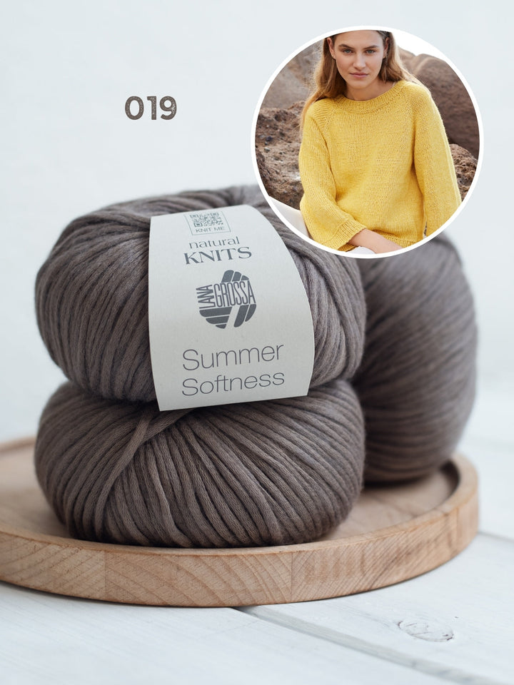 Strickpaket Summer Softness Top-Down Raglanpullover