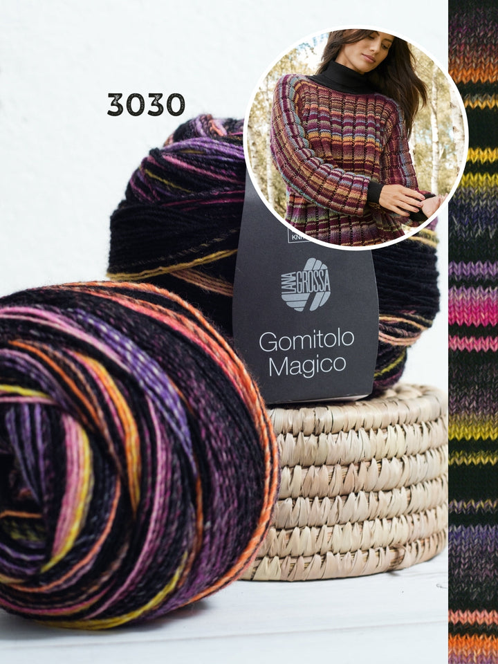 Strickpaket Gomitolo Magico Fledermaus-Pullover