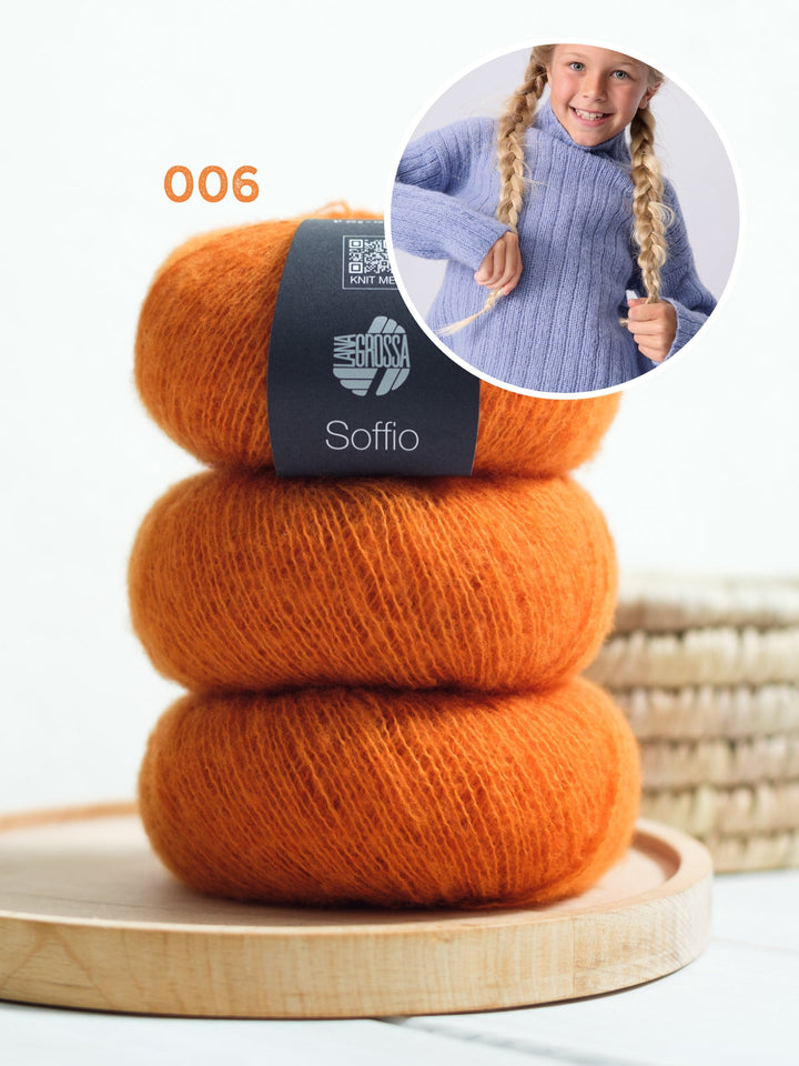 Strickpaket Soffio Rippen-Rolli