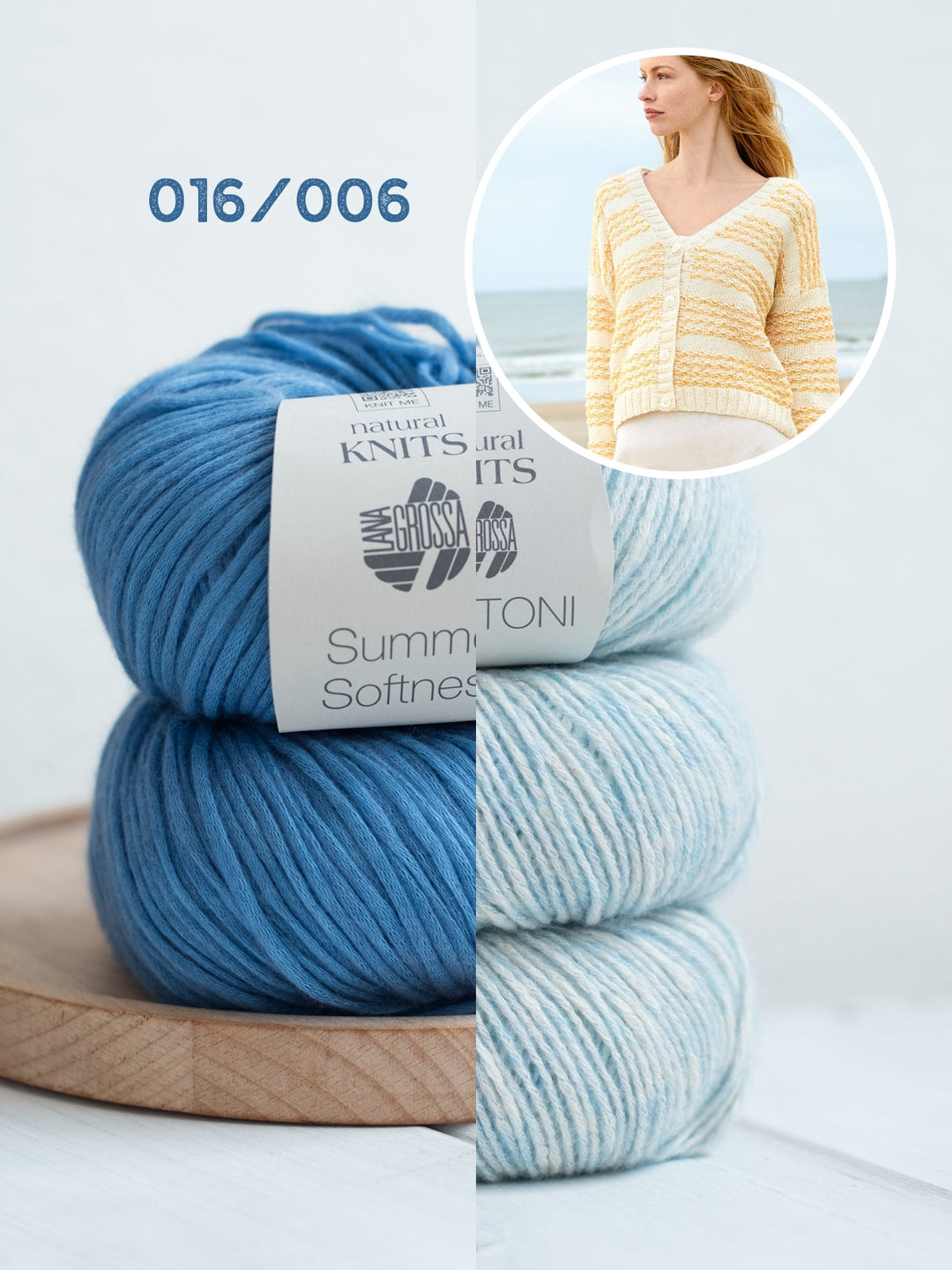 Strickpaket Summer Softness Bottoni Streifenjacke