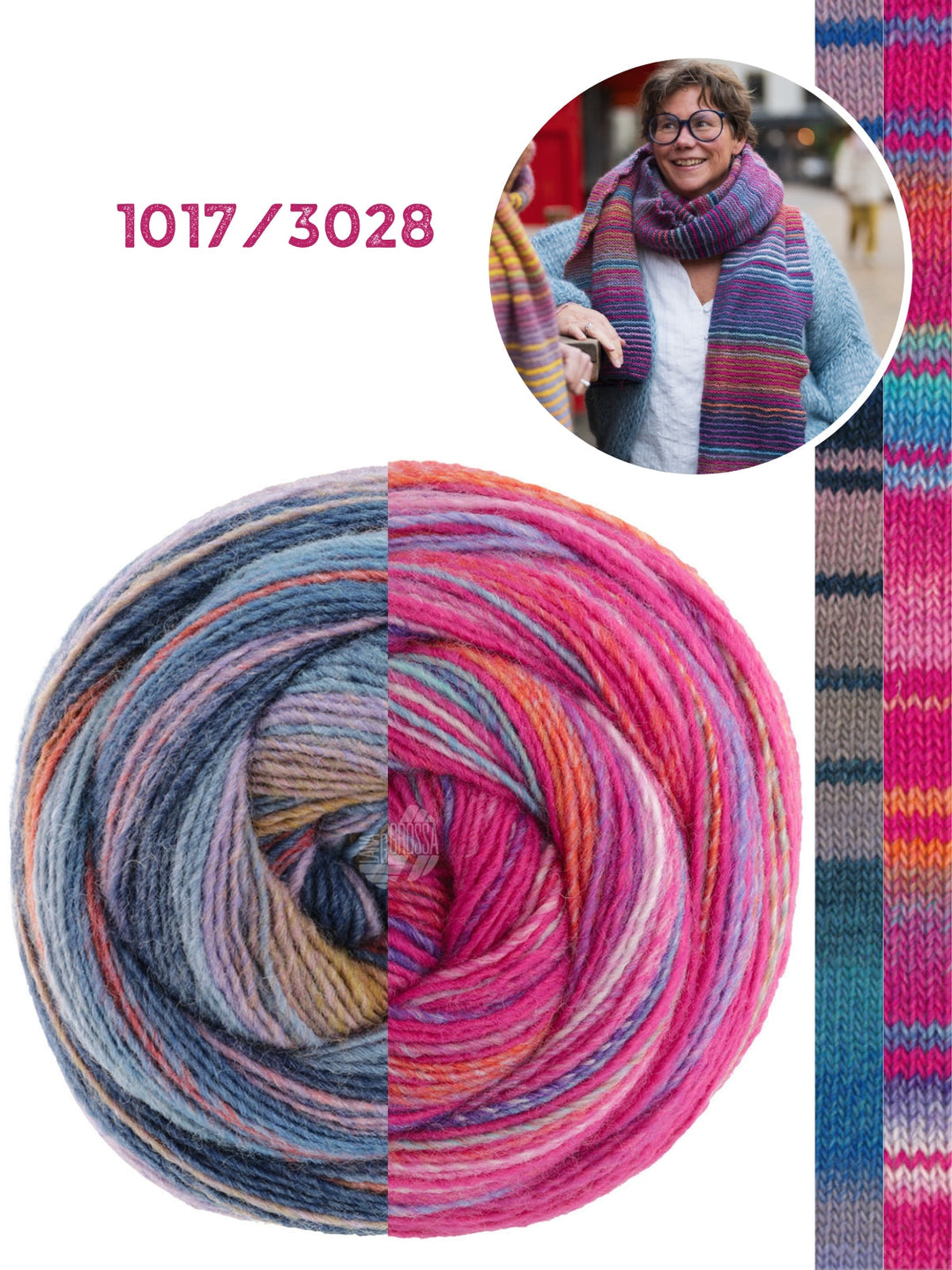 Strickpaket Shadow Stripes Schal