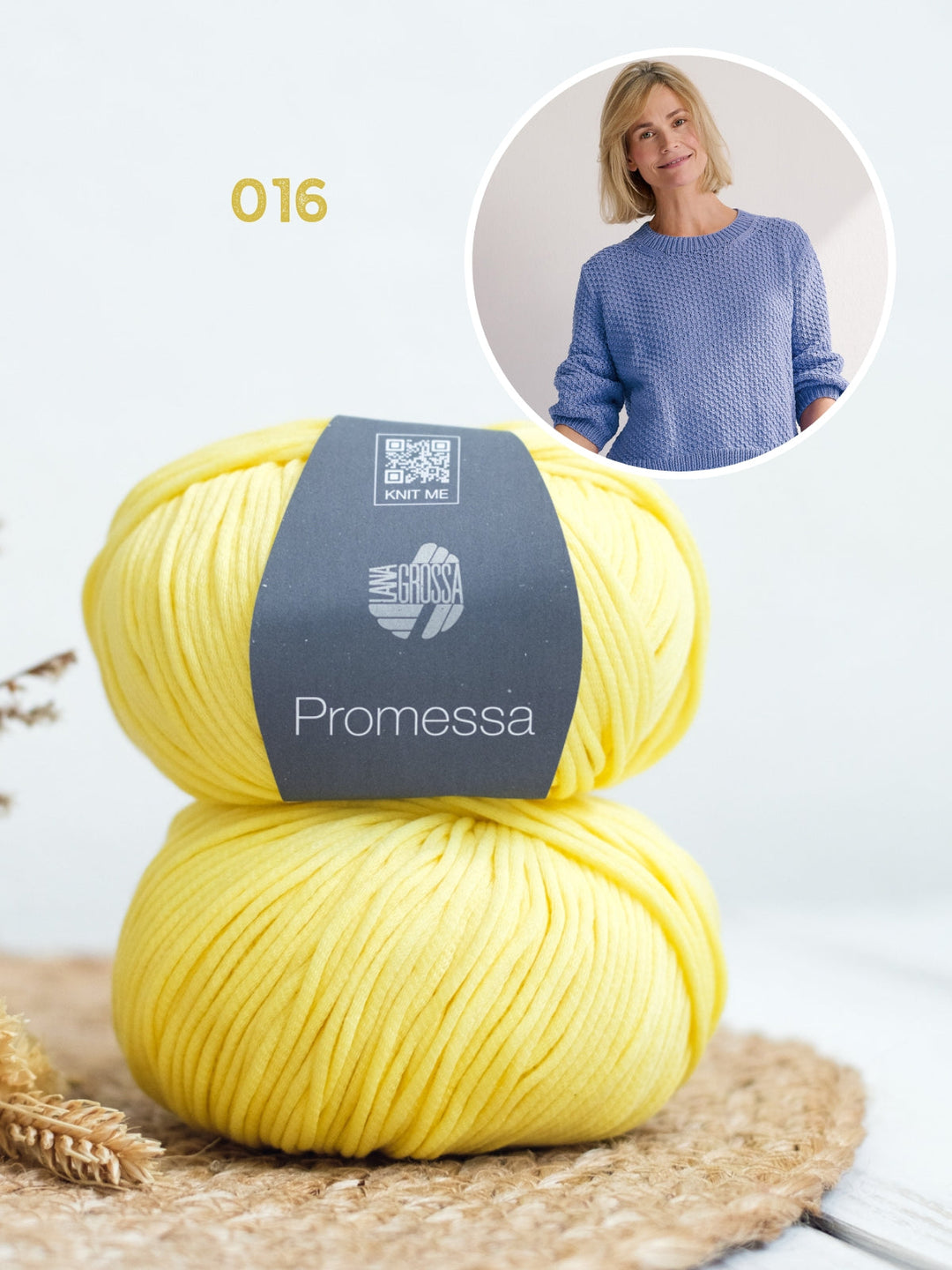 Strickpaket Promessa Pullover mit Strukturmuster