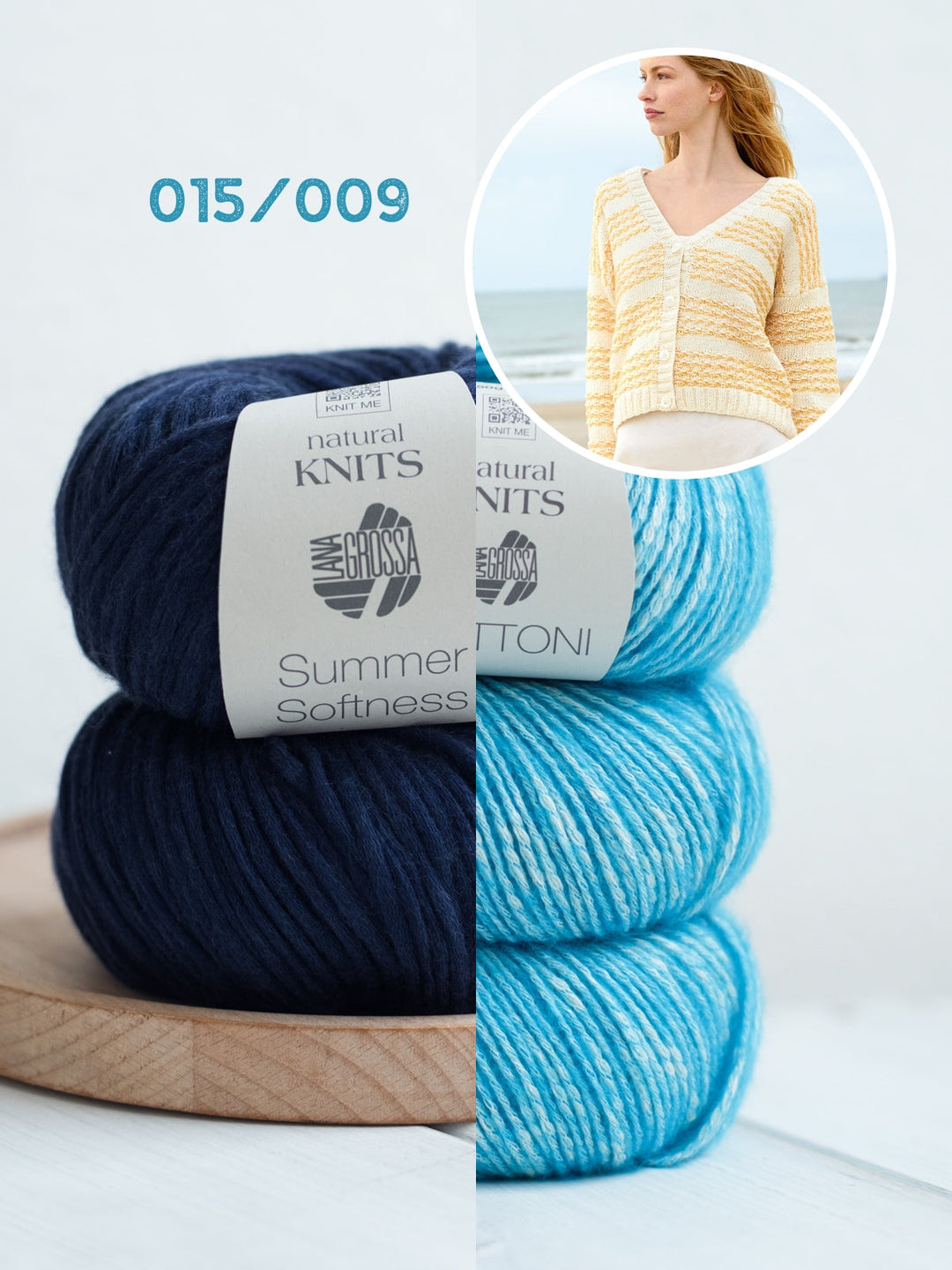 Strickpaket Summer Softness Bottoni Streifenjacke