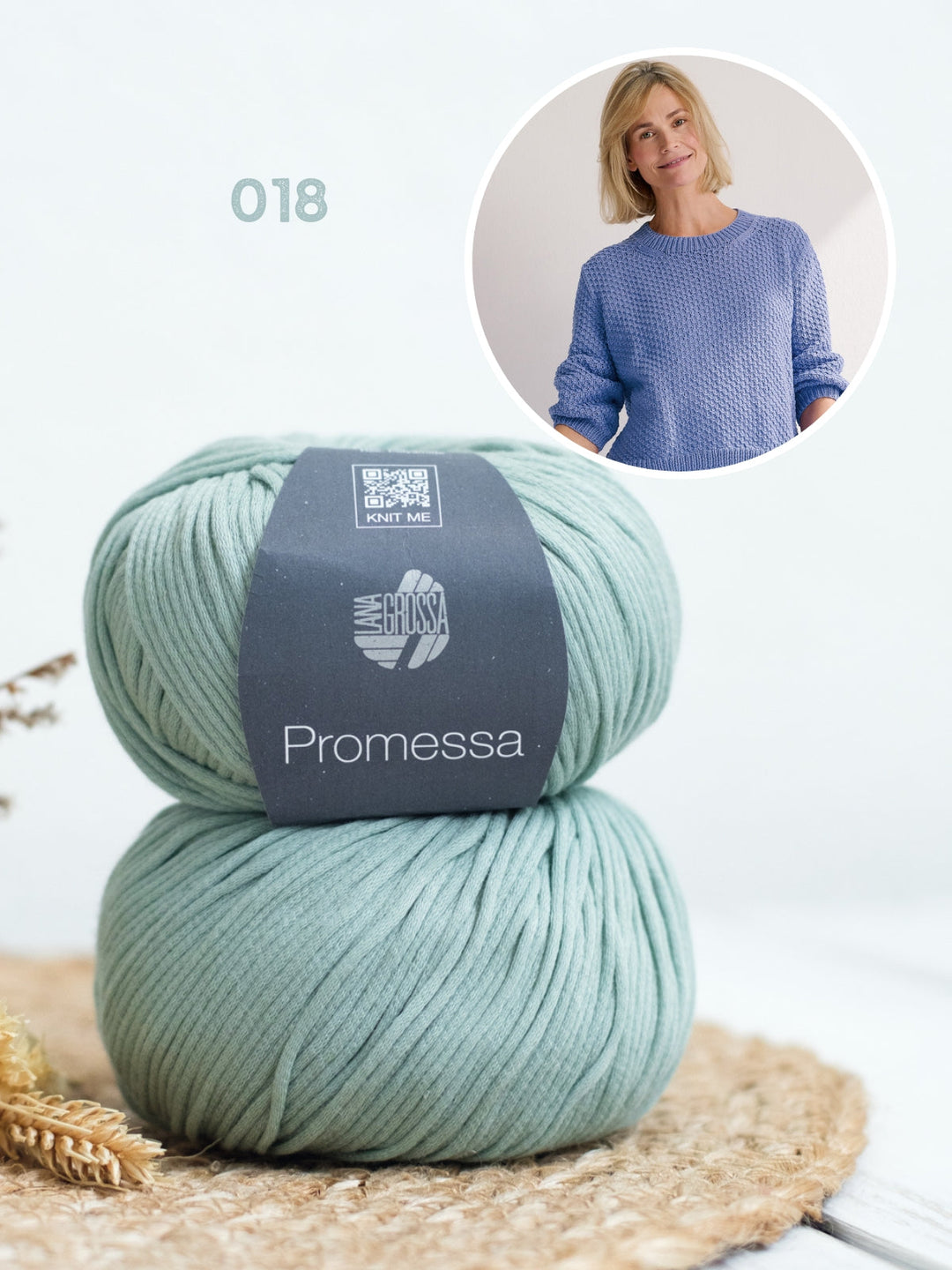 Strickpaket Promessa Pullover mit Strukturmuster