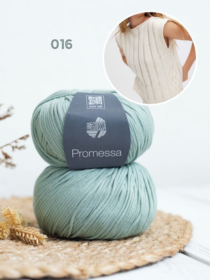 Strickpaket Promessa Top mit Hebefallmaschen