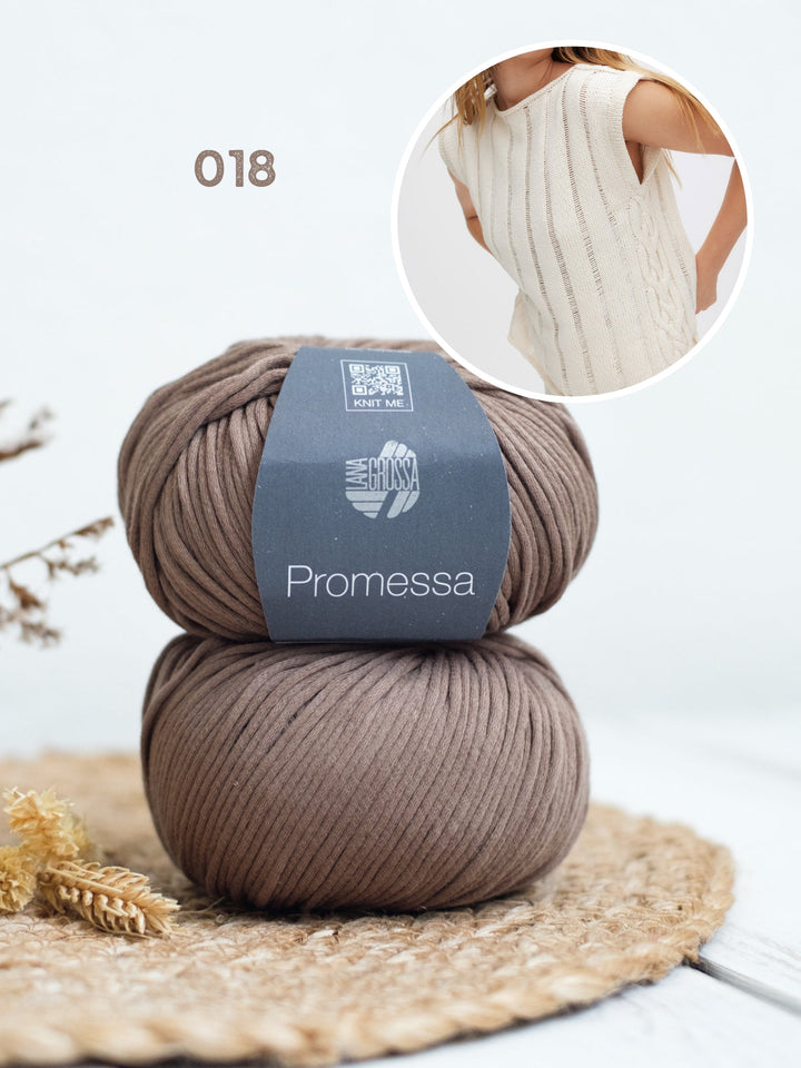 Strickpaket Promessa Top mit Hebefallmaschen