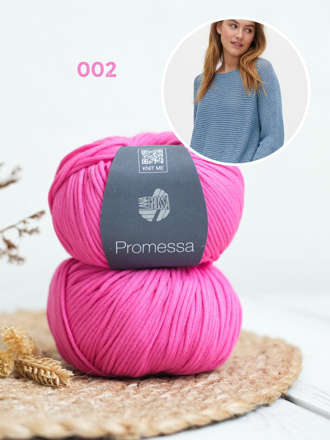 Strickpaket Promessa Pullover im Rippenmuster