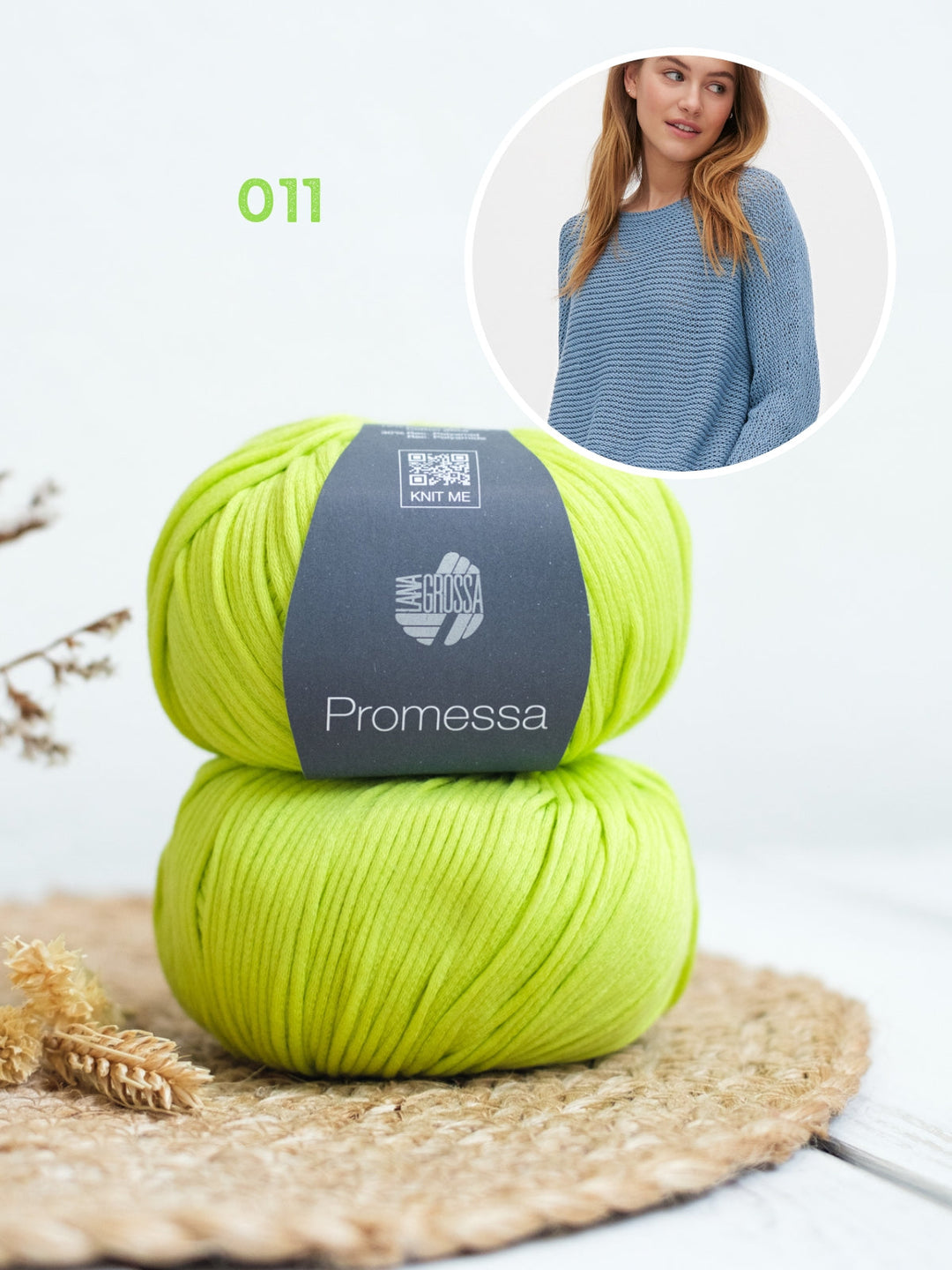 Strickpaket Promessa Pullover im Rippenmuster