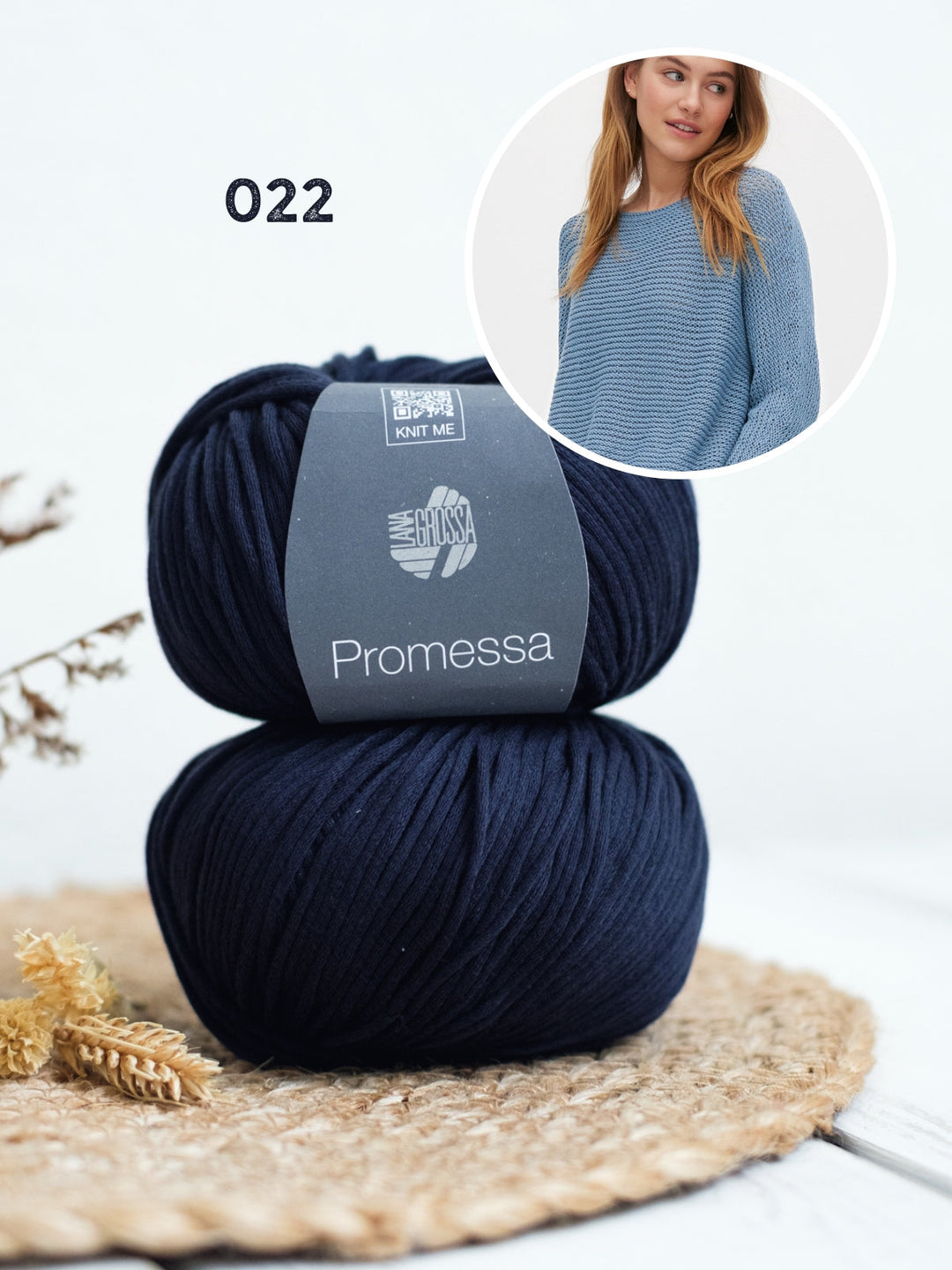 Strickpaket Promessa Pullover im Rippenmuster