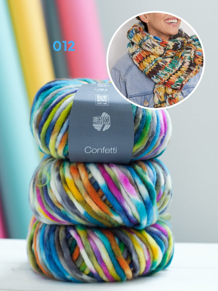 Strickpaket Confetti Schal