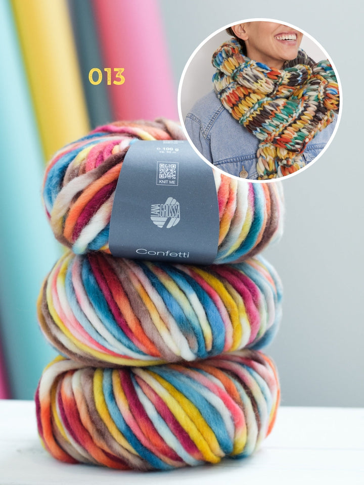 Strickpaket Confetti Schal