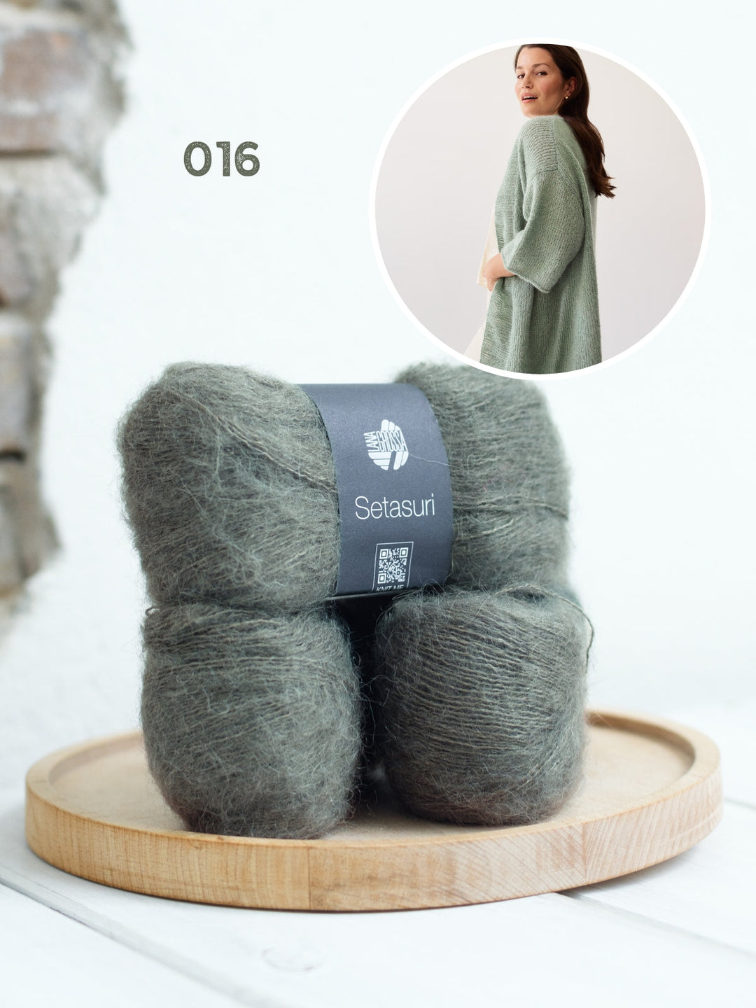 Strickpaket Setasuri lange Jacke