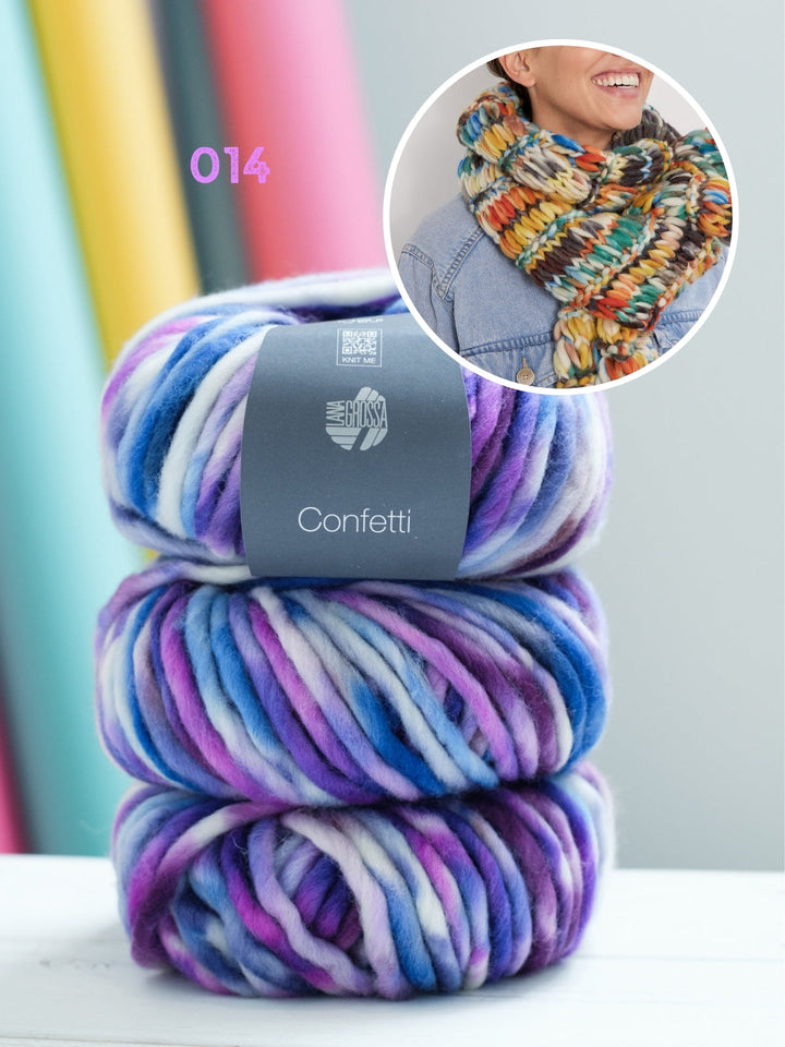 Strickpaket Confetti Schal