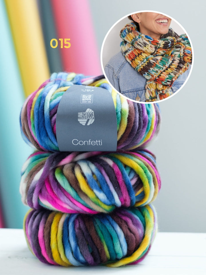 Strickpaket Confetti Schal