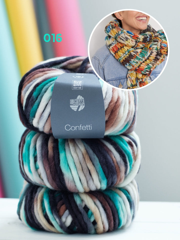 Strickpaket Confetti Schal