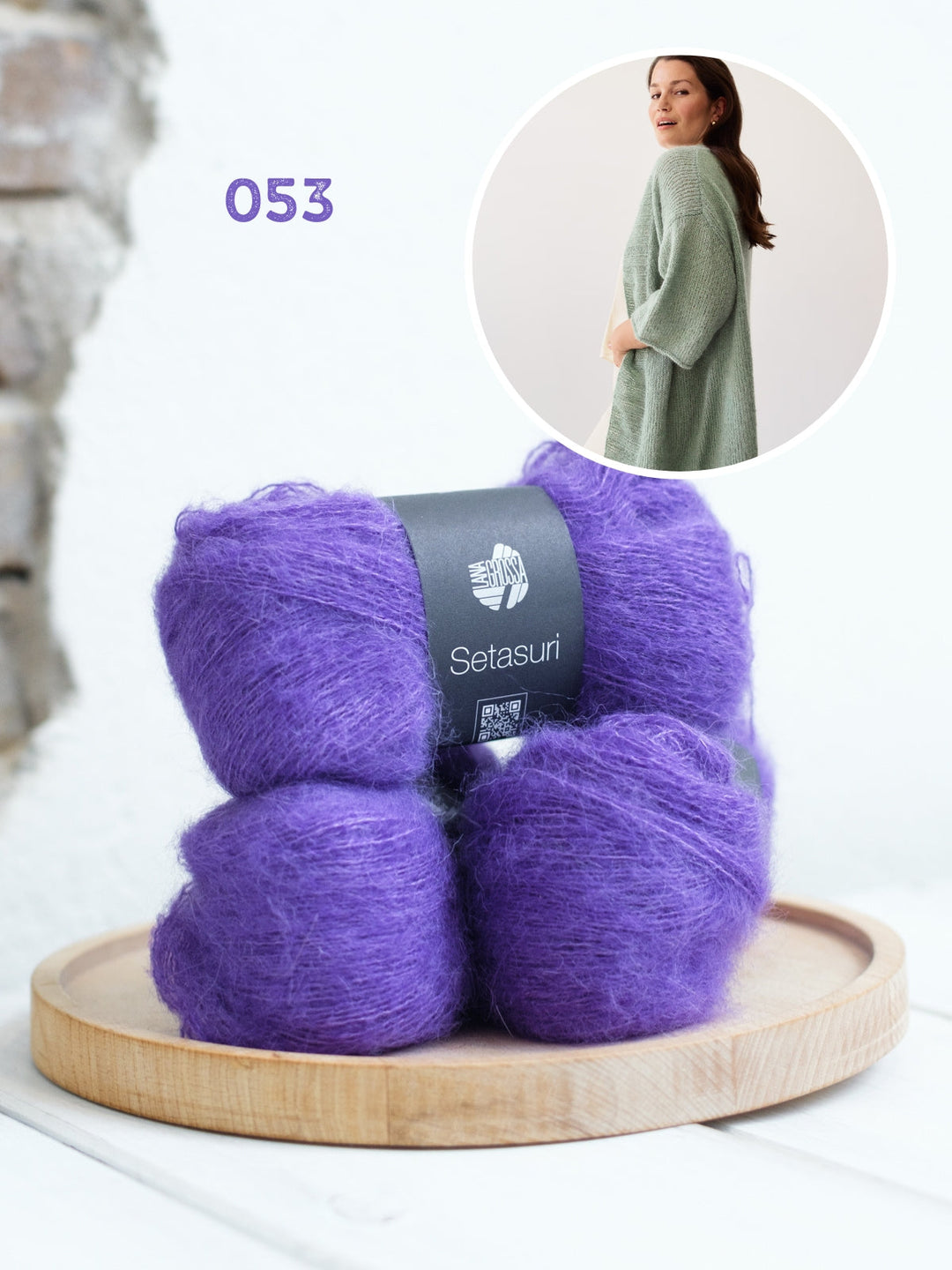 Strickpaket Setasuri lange Jacke