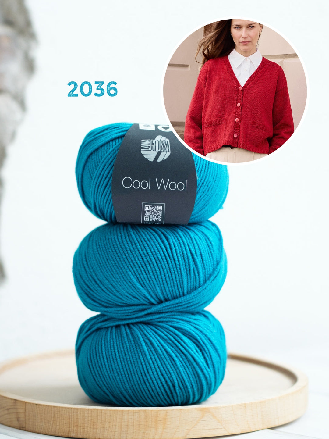 Strickpaket Cool Wool Jacke mit Taschen