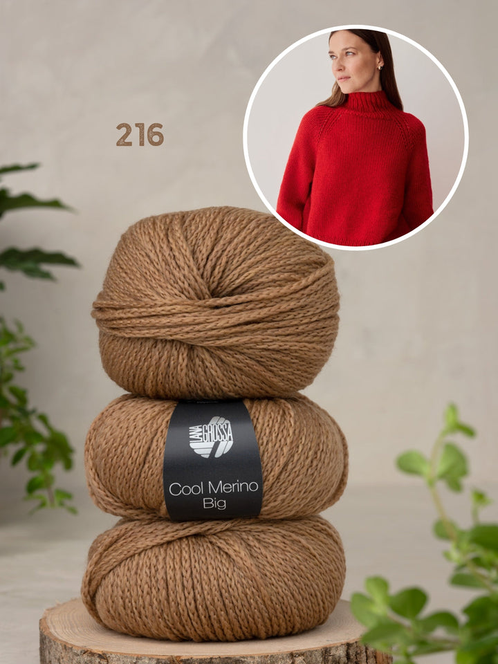 Strickpaket Cool Merino Big Rollkragenpullover