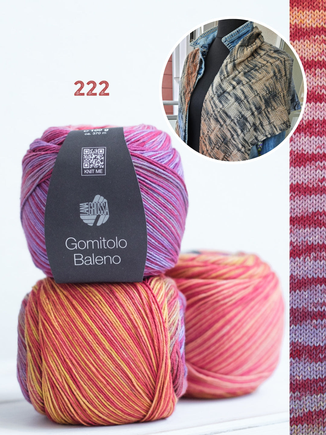 Strickpaket Lizas Gomitolo Baleno Tuch