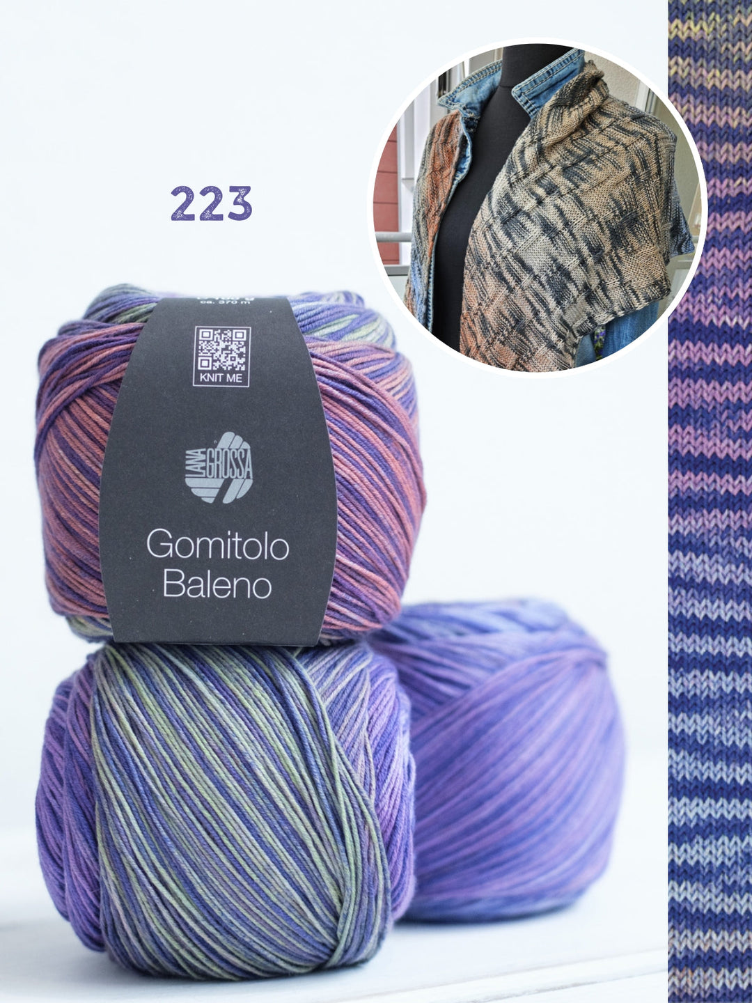 Strickpaket Lizas Gomitolo Baleno Tuch