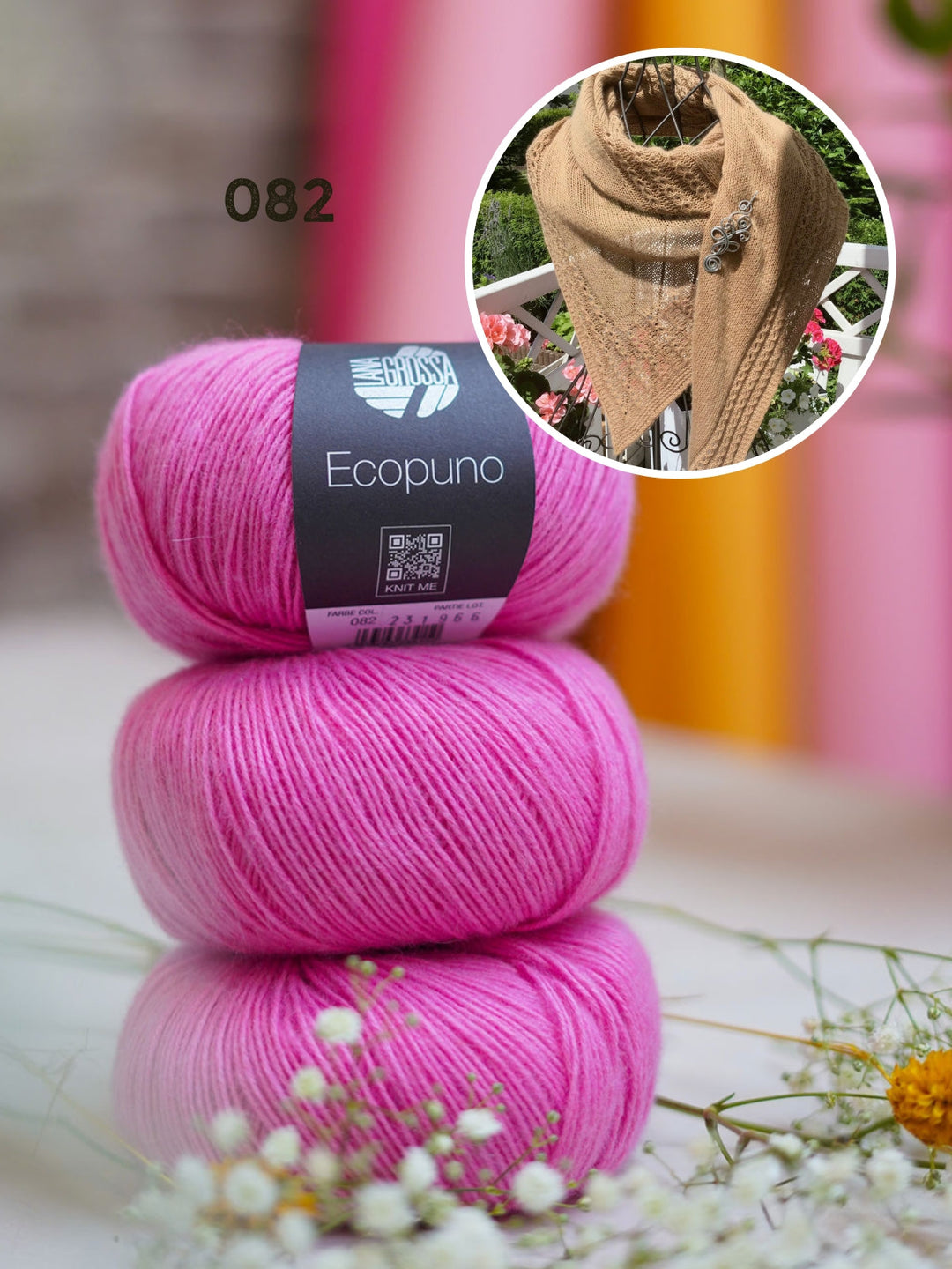 Strickpaket Lizas Tuch Provence Vibe - Ecopuno