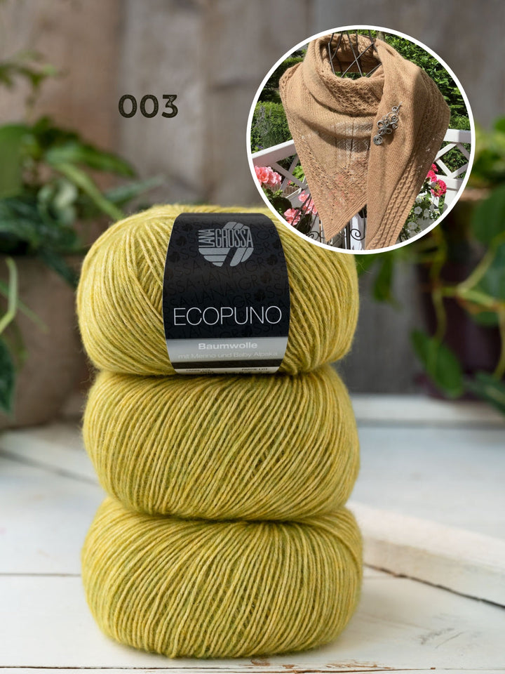 Strickpaket Lizas Tuch Provence Vibe - Ecopuno