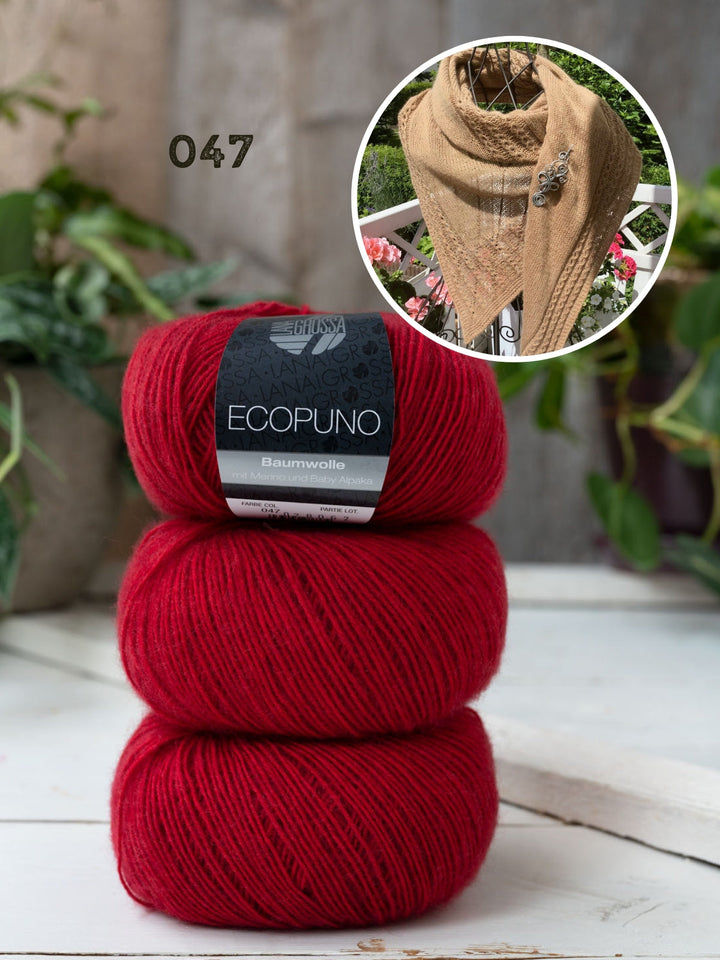 Strickpaket Lizas Tuch Provence Vibe - Ecopuno