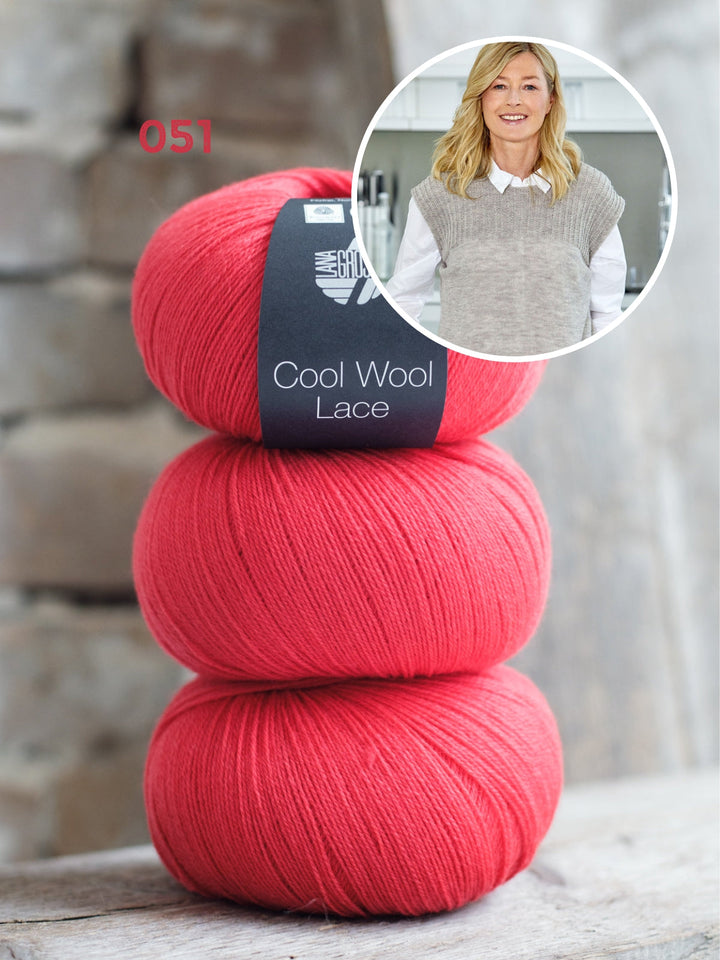 Strickpaket Cool Wool Lace Pullunder