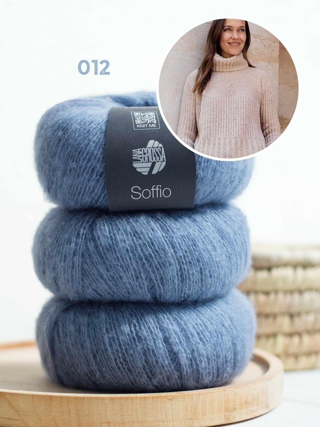 Strickpaket Soffio Rollkragenpullover