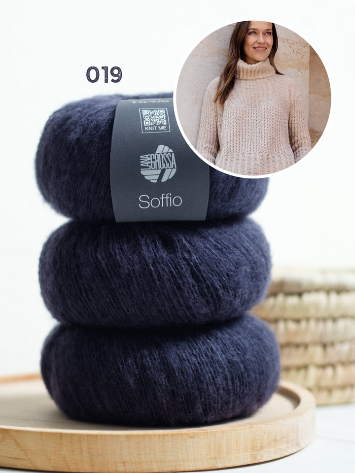 Strickpaket Soffio Rollkragenpullover