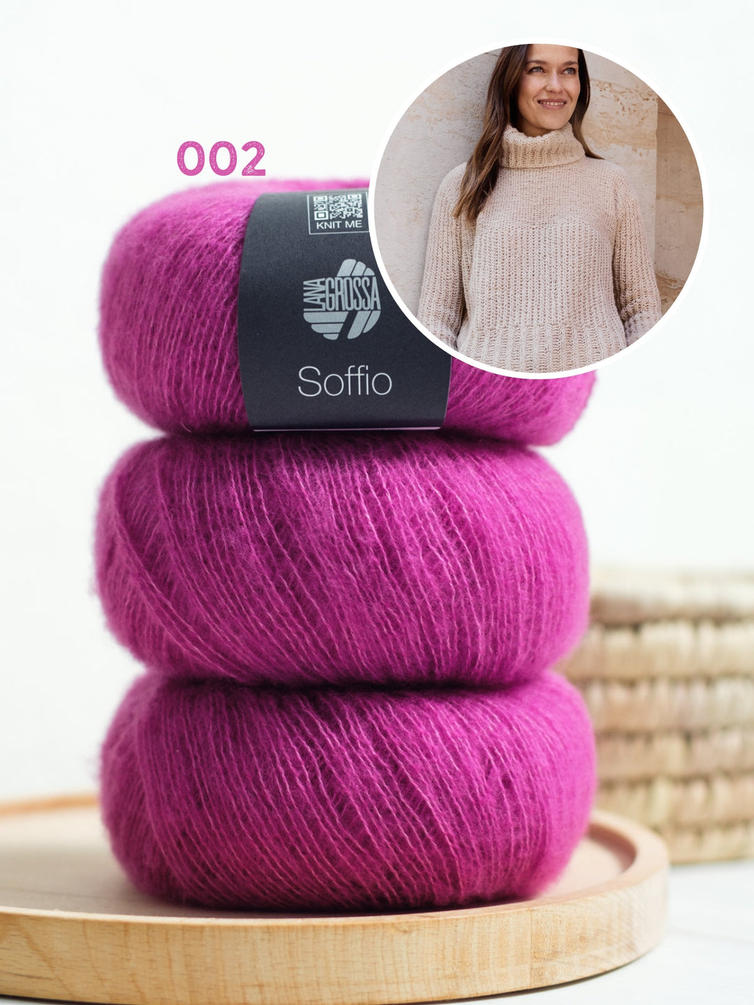 Strickpaket Soffio Rollkragenpullover