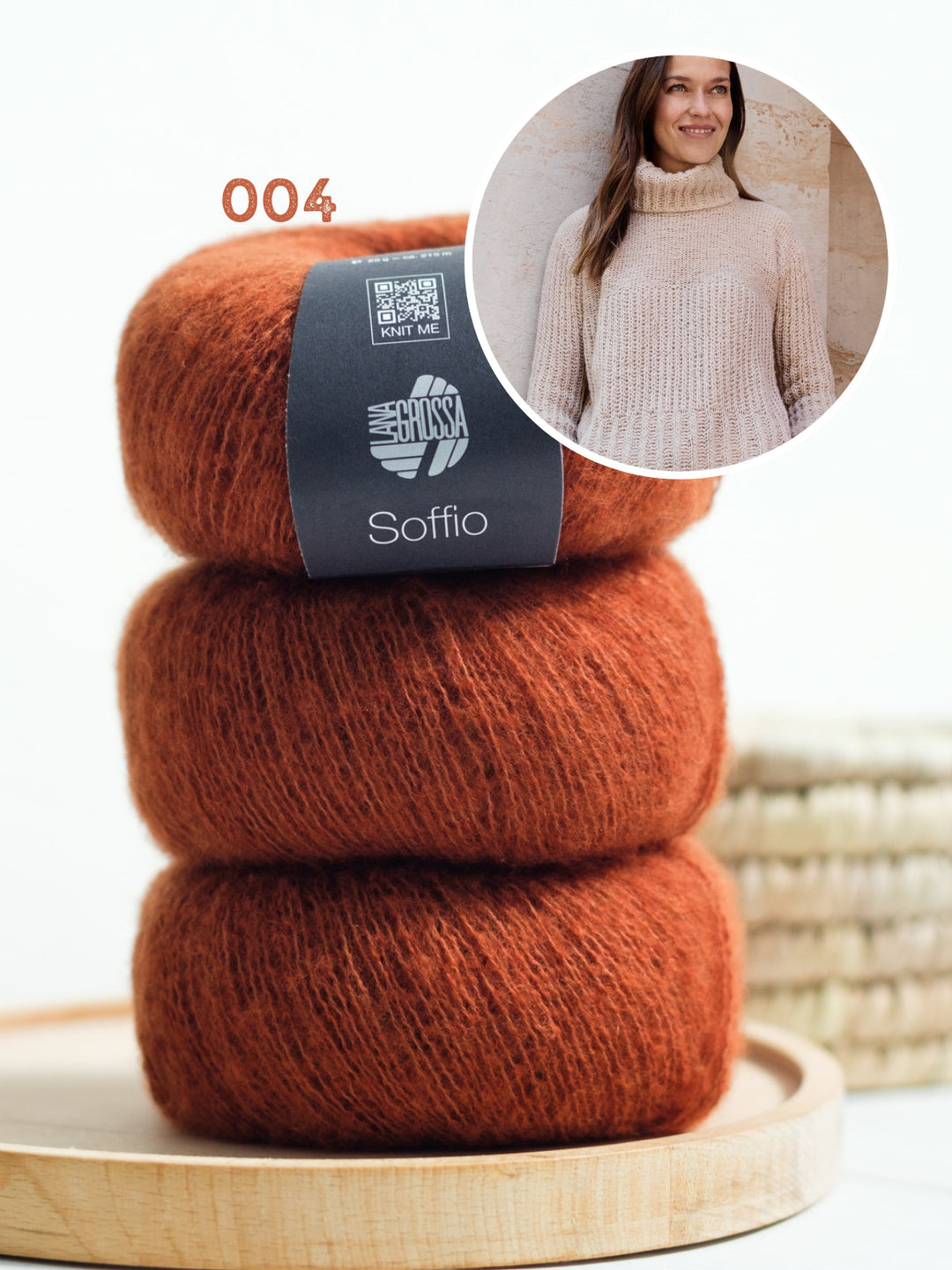 Strickpaket Soffio Rollkragenpullover