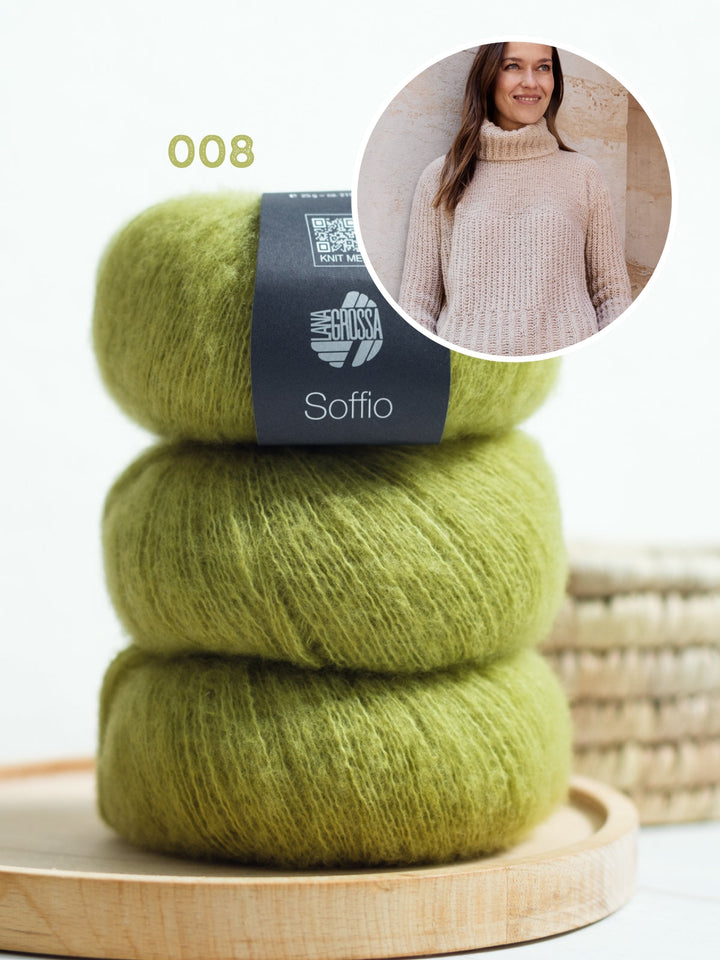 Strickpaket Soffio Rollkragenpullover