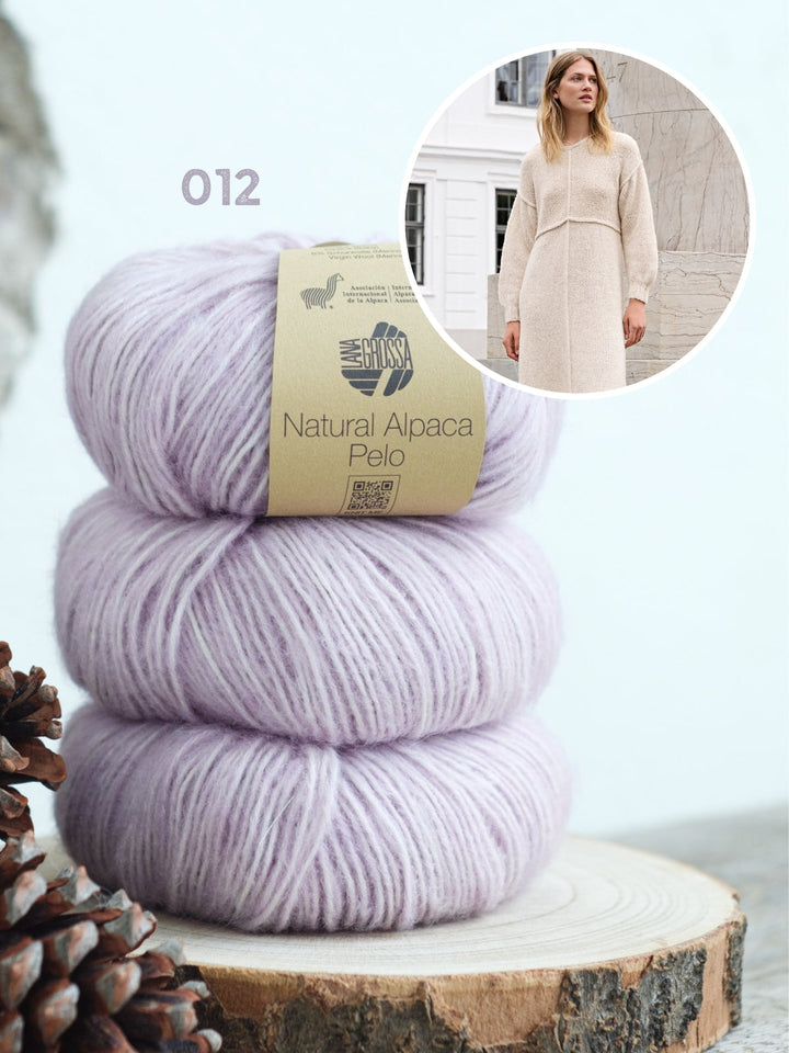 Strickpaket Natural Alpaca Pelo Kleid