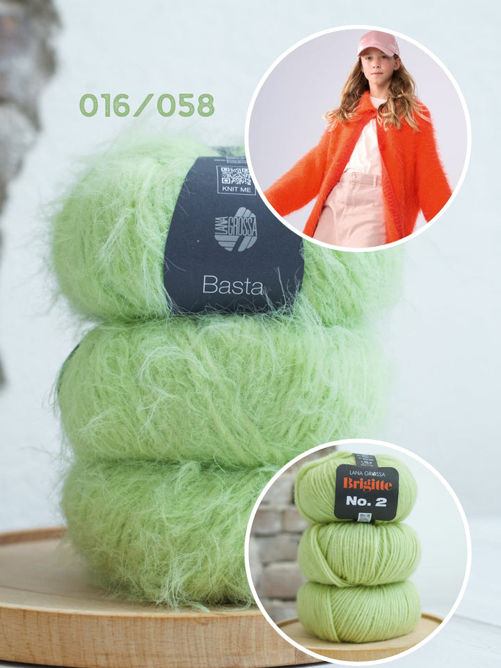 Strickpaket Basta Brigitte no. 2 Mantel - kids