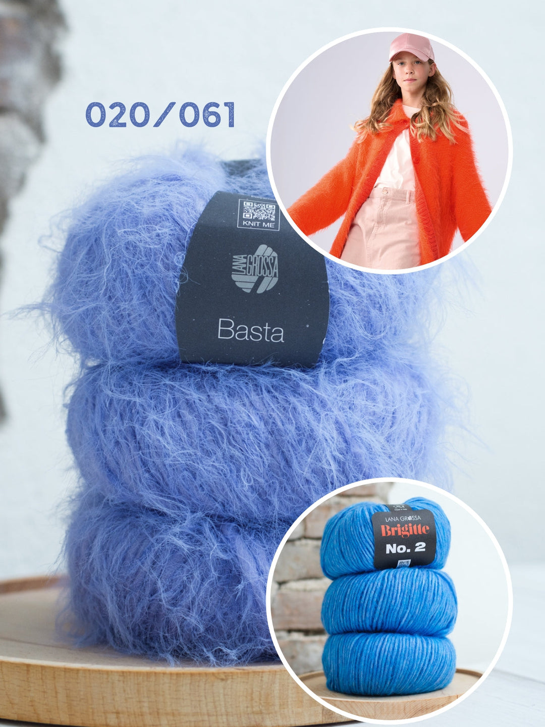 Strickpaket Basta Brigitte no. 2 Mantel - kids