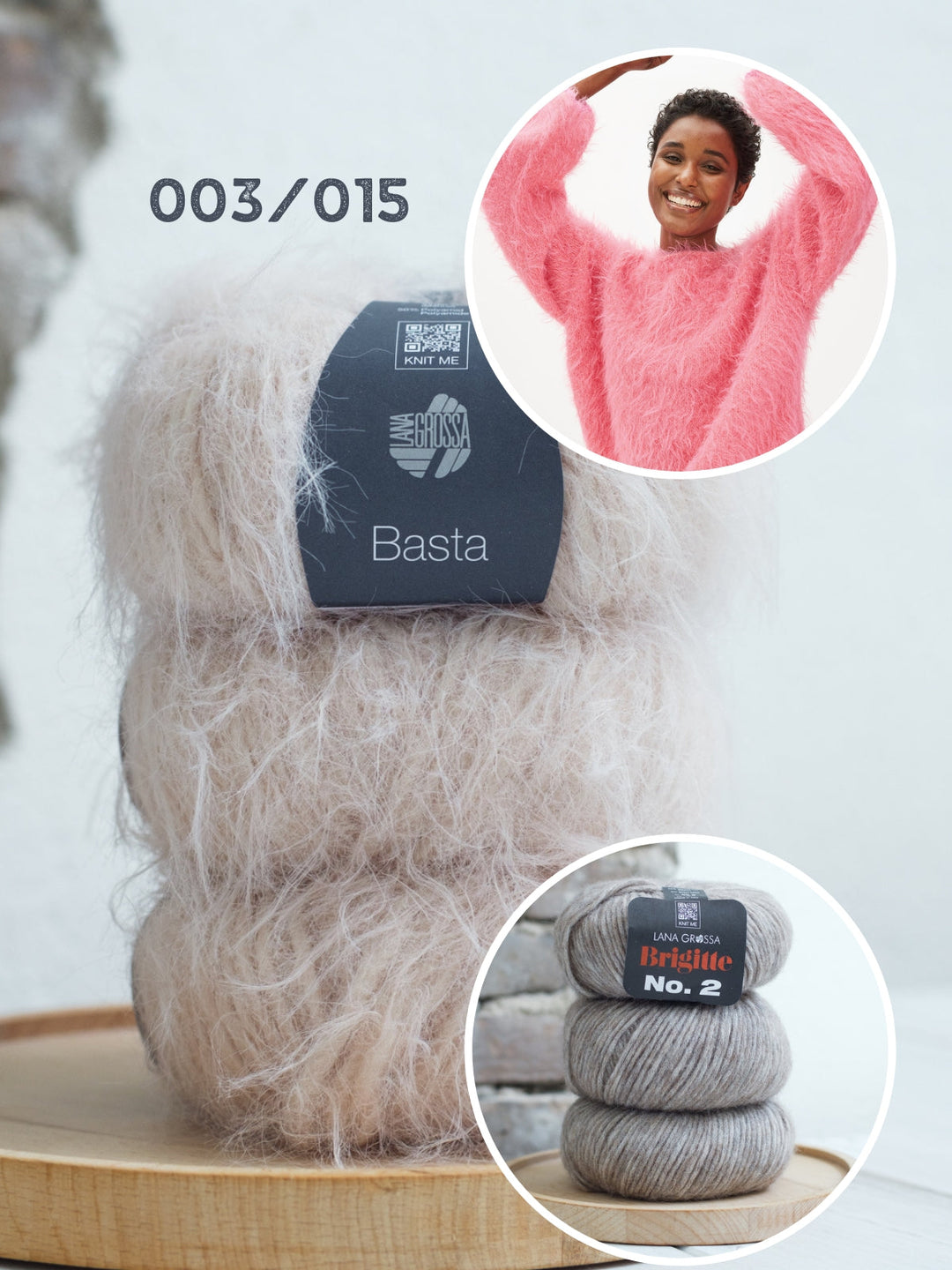 Strickpaket Basta Brigitte no 2 Pullover