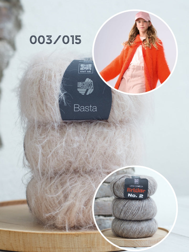 Strickpaket Basta Brigitte no. 2 Mantel - kids