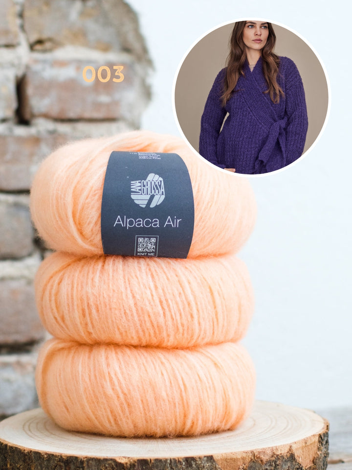 Strickpaket Alpaca Air Jacke