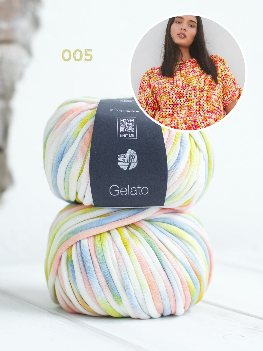 Strickpaket Gelato Pullover mit kurze Ärmel