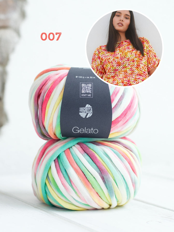 Strickpaket Gelato Pullover mit kurze Ärmel