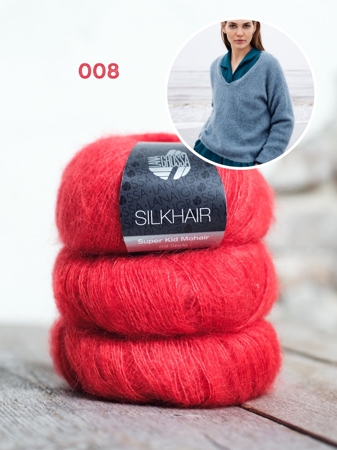 Strickpaket Silkhair Pullover