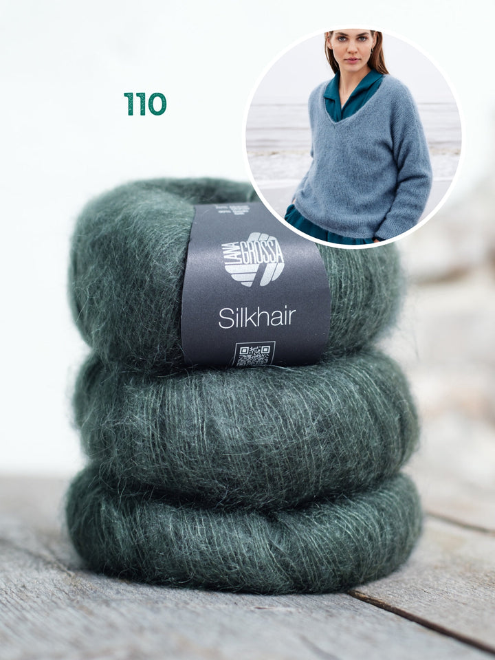 Strickpaket Silkhair Pullover