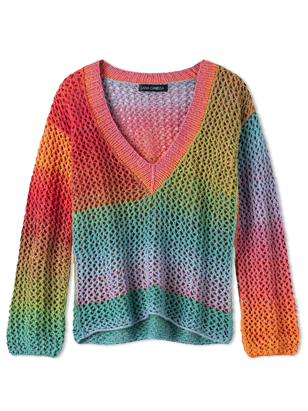 Strickpaket Cotonella Pullover mit Ajourmuster