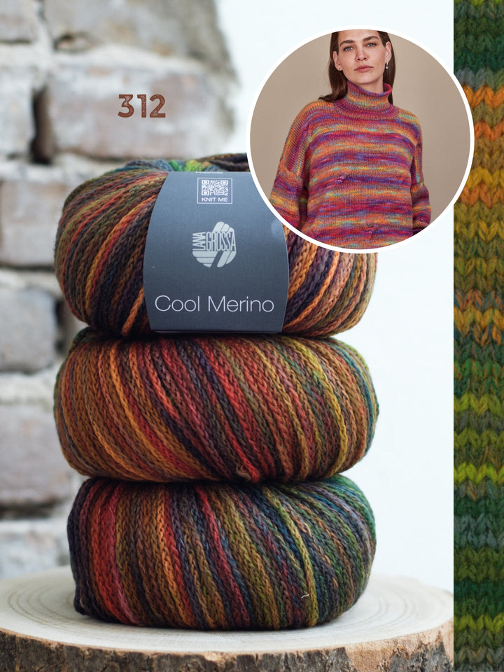 Strickpaket Cool Merino Color Pullover